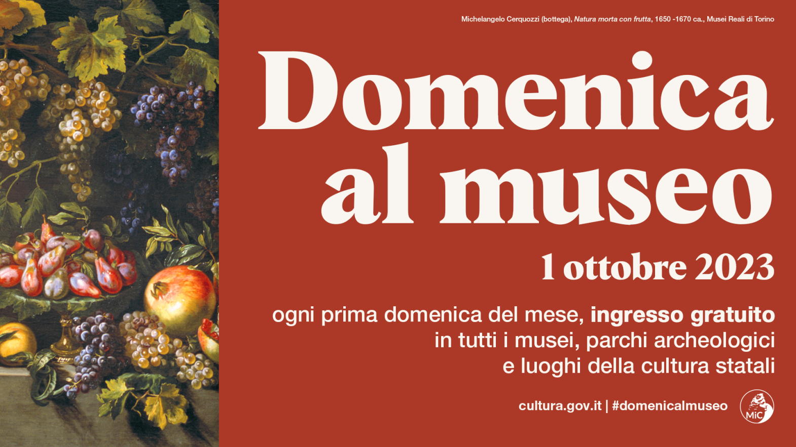 Domenica al Museo – 1 Ottobre